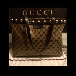 AUTHENTIC GUCCI CRYSTAL TOTE BAG